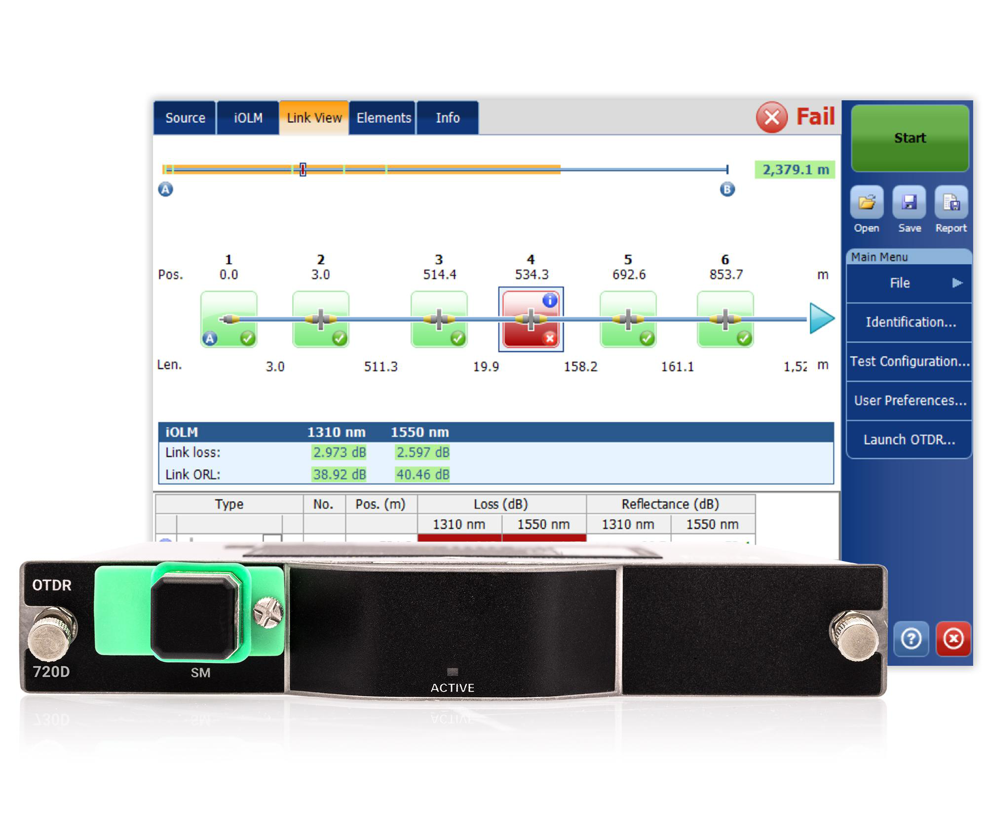 FTBx-720D LAN/WAN Access OTDR Fiber Test & Measurement