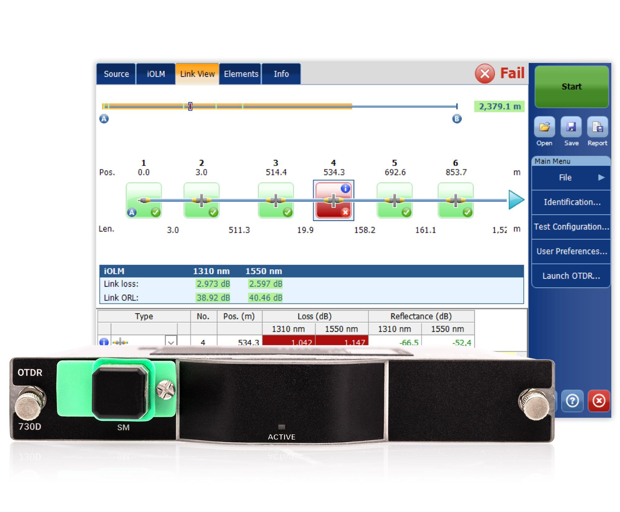 FTBx-730D PON FTTx/MDU OTDR Fiber Test & Measurement
