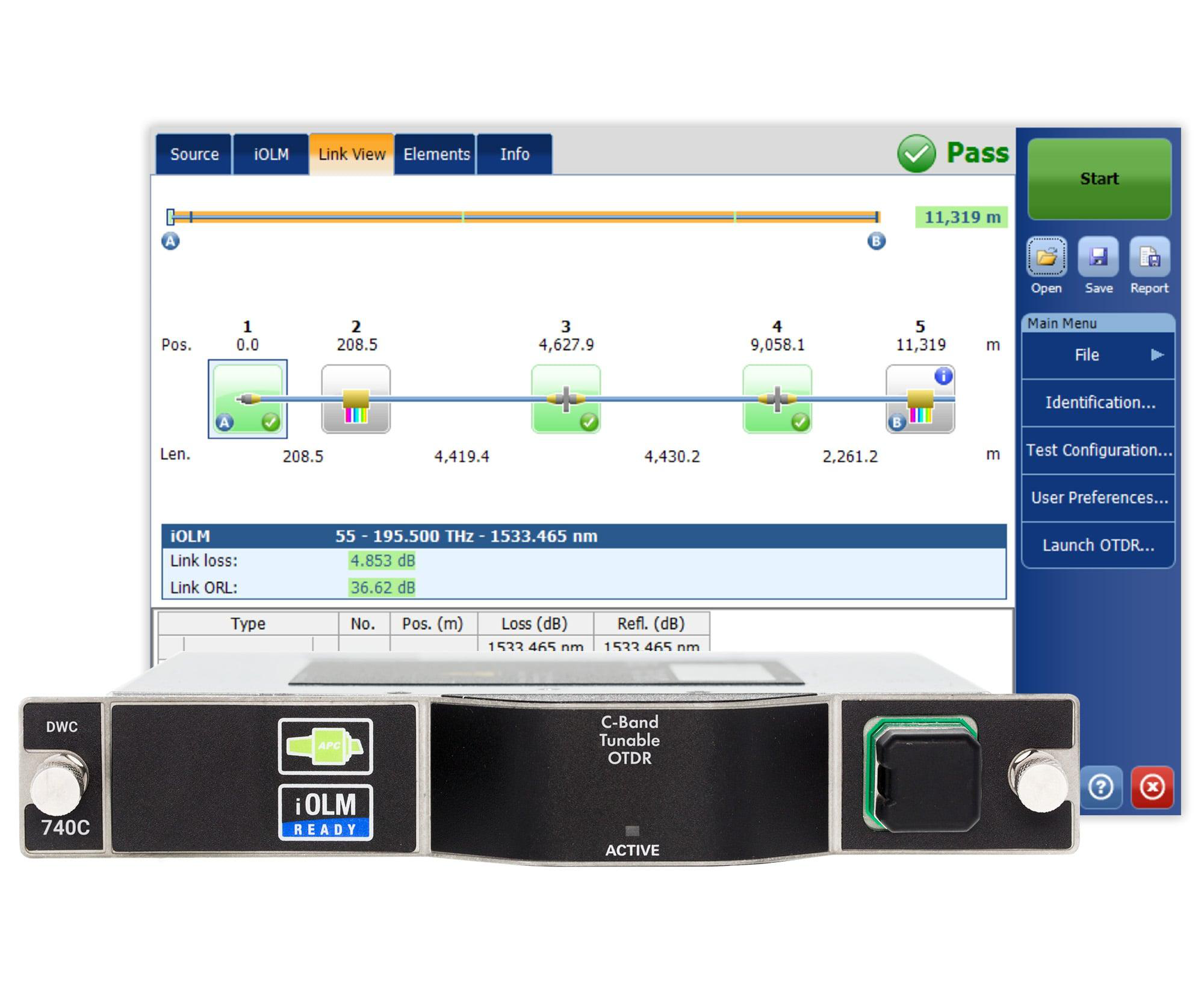FTBx-740C xWDM OTDR Series Fiber Test & Measurement