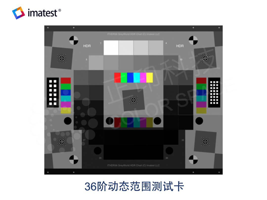 36-Step Dynamic Range Test Chart Calibration Standards