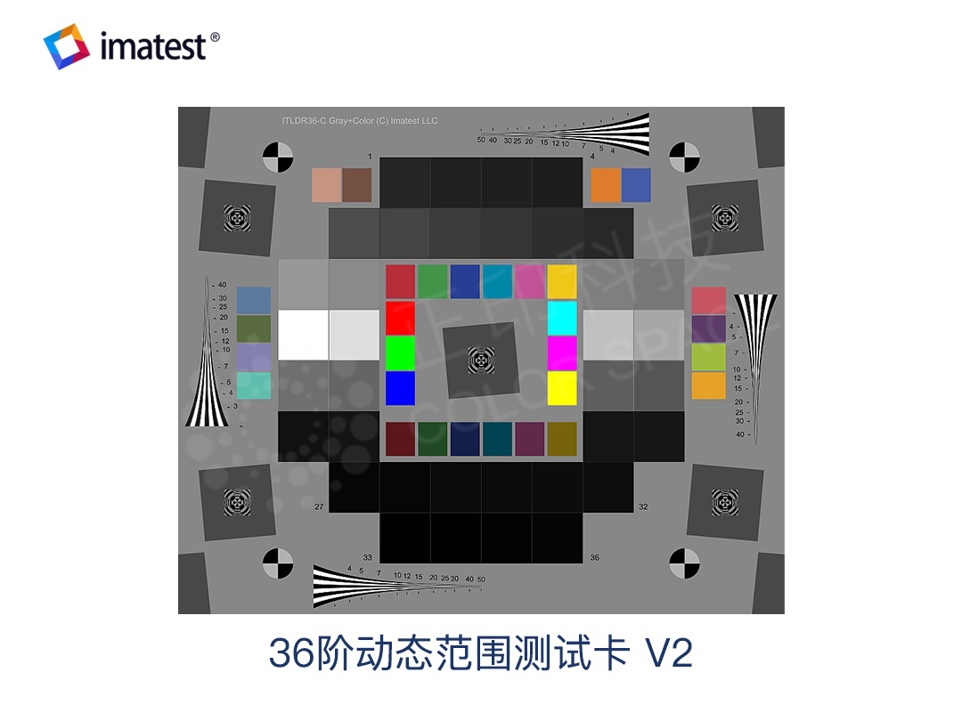 36-Step Dynamic Range Test Chart V2 Calibration Standards