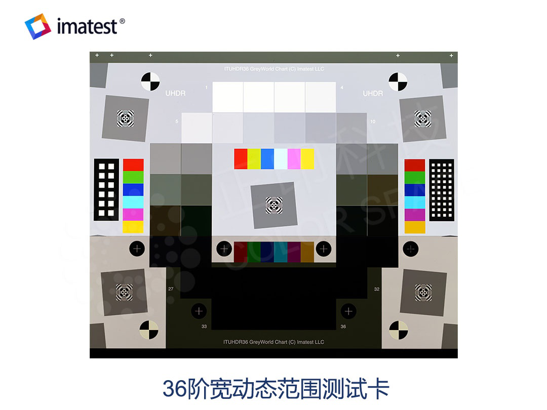 36-Step Dynamic Range Test Chart Calibration Standards