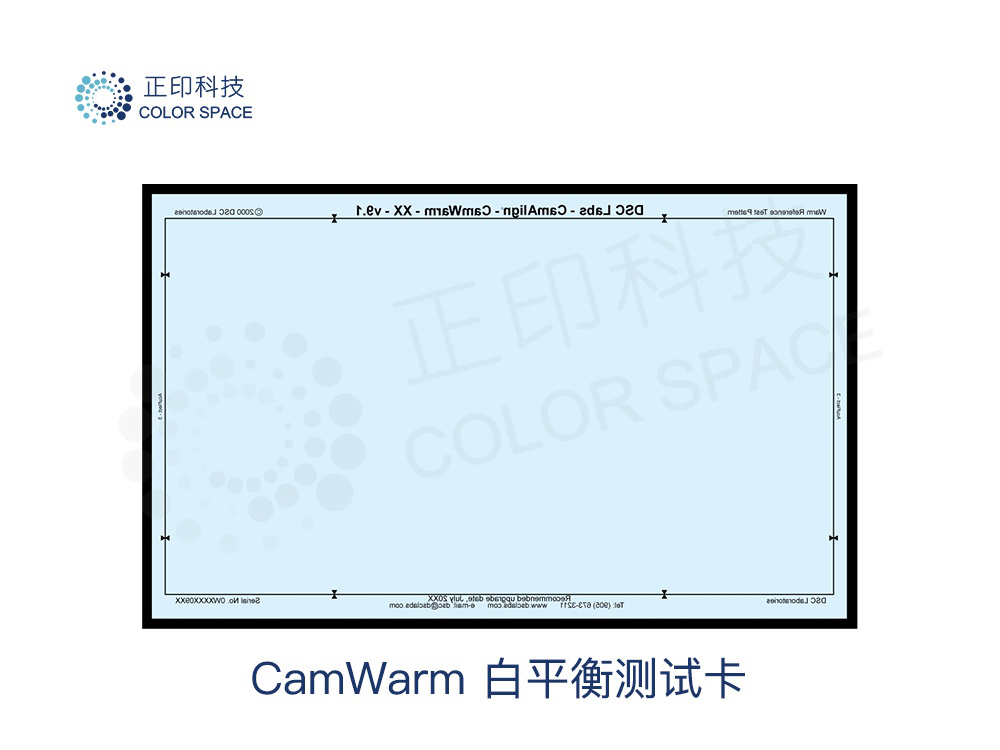 CamWarm White Balance Test Card Calibration Standards