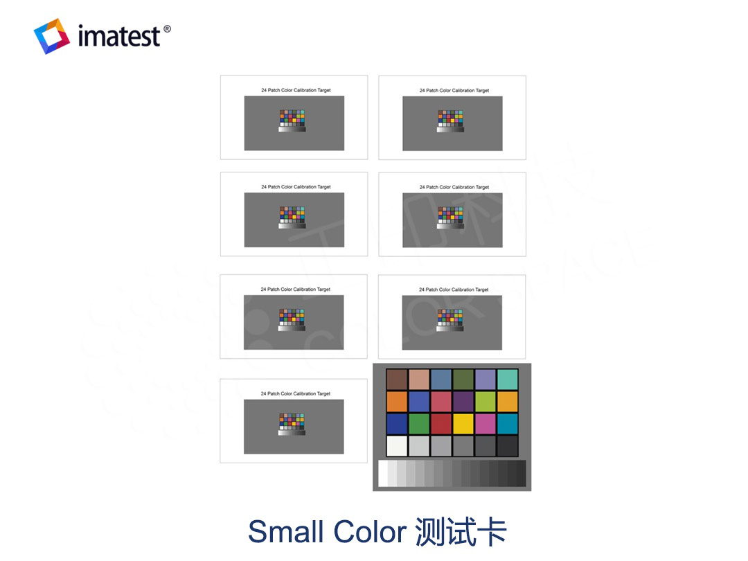 Small Color Test Card Calibration Standards