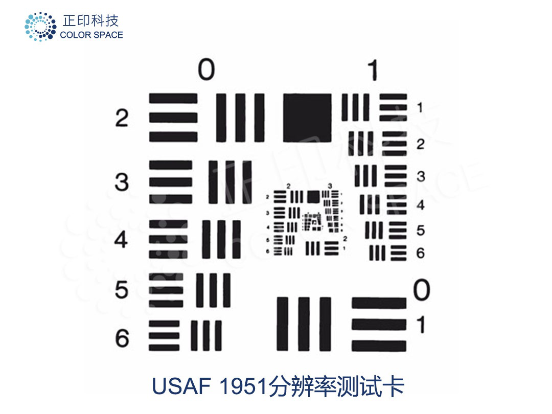 USAF 1951 Resolution Test Chart Calibration Standards