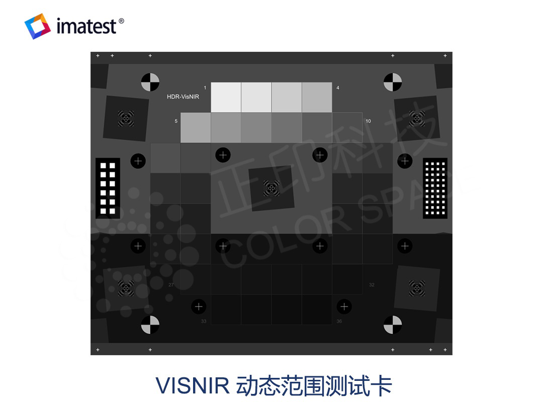 VISNIR Dynamic Range Test Chart Calibration Standards