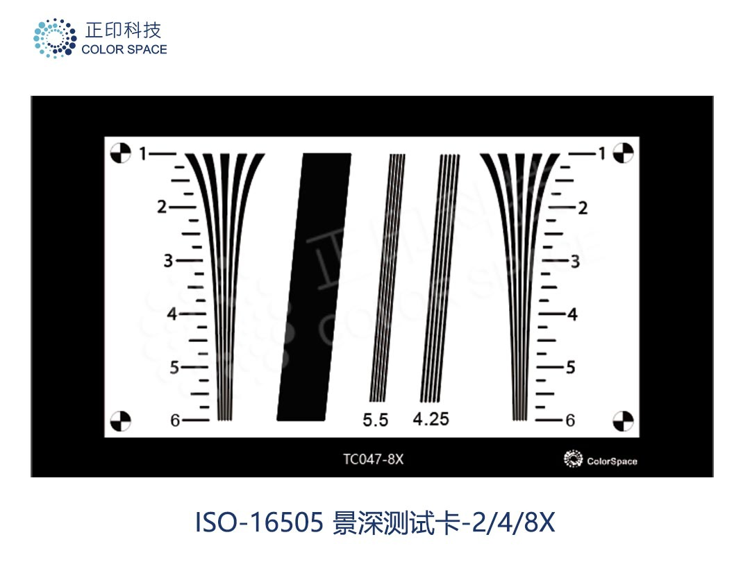 ISO-16505 Depth of Field Test Card TC047-8X Calibration Standards