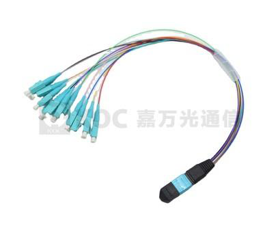 MTP/MPO - LC Fan-out Patch Cord Fiber Cables & Bundles