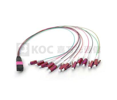 MTP/MPO - LC Fan-out Patch Cord Fiber Cables & Bundles