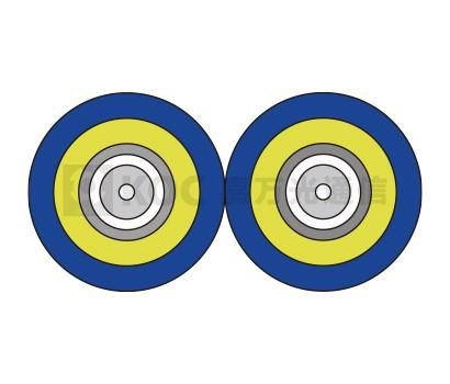 Duplex Flat Flexible Steel Tube Armored Optical Fiber Cables Fiber Optics