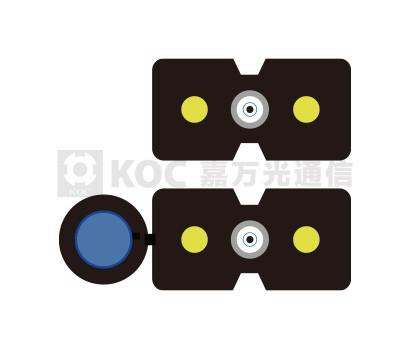 Flexible Steel Tube Armored Butterfly Lead Cable Fiber Optics
