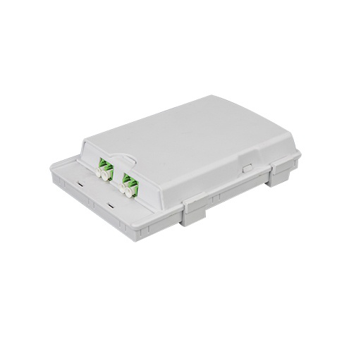 2-Port Sliding Cover Desktop Box Optical Networking Accessories