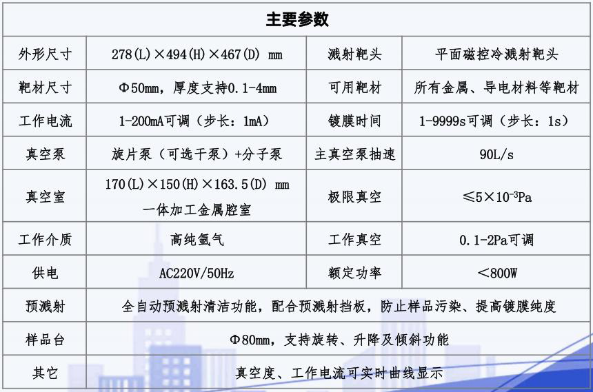 YBC120T High Vacuum Magnetic Control Sputtering Coating Instrument Optical Production Equipment