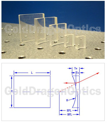 Plano-Concave Cylindrical Lenses Optical Lenses
