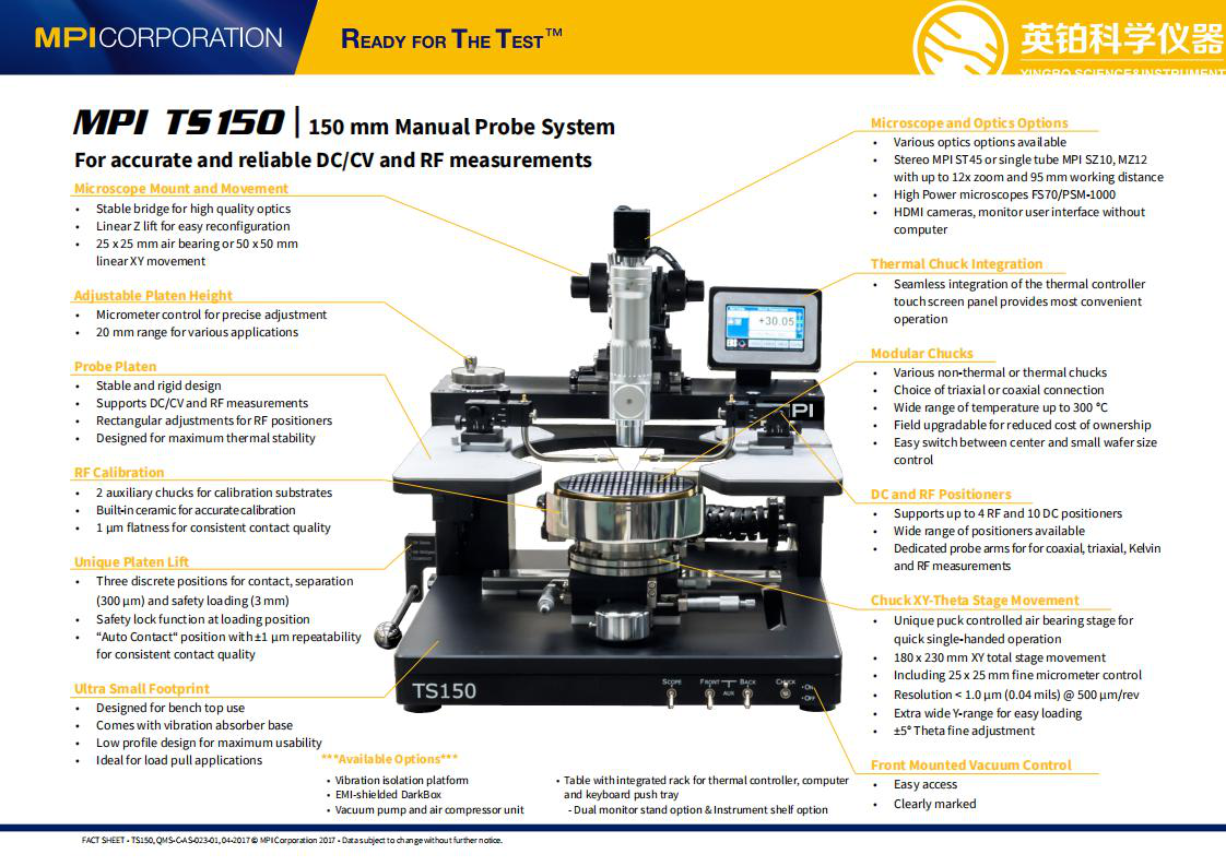 TS150 Manual Probe System Probe Station