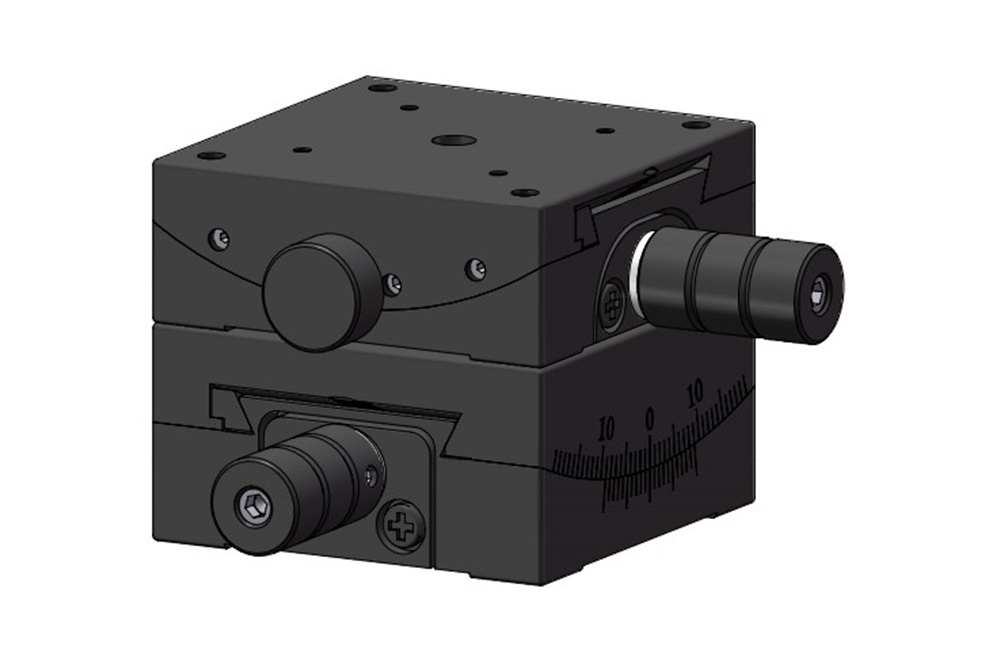 Dovetail-Groove Goniometer Stage Dual-Axis Control Panel