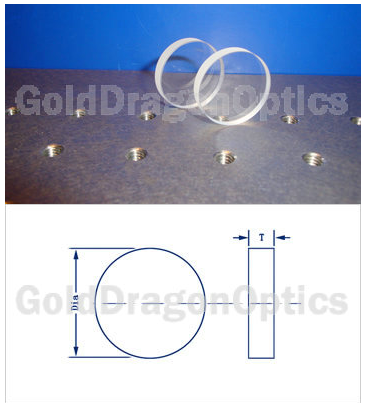 Calcium Fluoride (CaF2) Circular Window Optical Windows