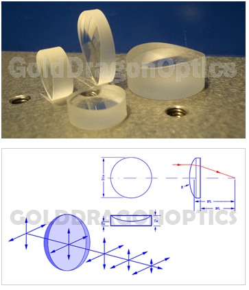 K9 Plano-Convex Cylindrical Lens Optical Lenses
