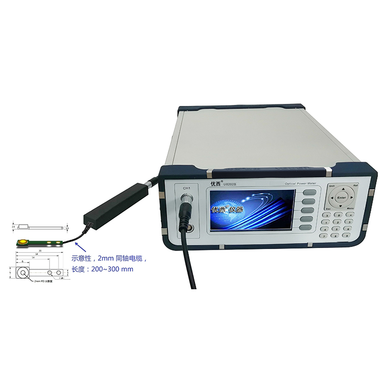 U8202B+U82024 PD Optical Power Meter Ultra-thin PD external optical power meter Optical Power Meters