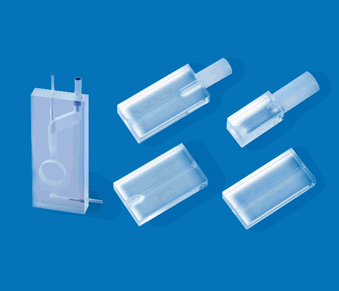 Flat Optics Single and Multi Flow Through Quartz Cuvettes Optical Cells