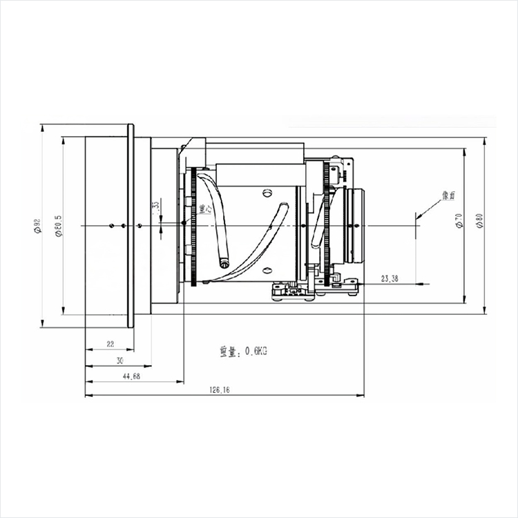 CNGE-1030-F 4mm MWIR Continuous Zoom Lens High-Performance Lenses