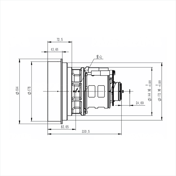CNGE-3220-F 4mm MWIR Continuous Zoom Lens High-Performance Lenses