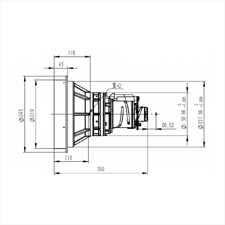 CNGE-5020-F 5.5mm MWIR Continuous Zoom Lens High-Performance Lenses