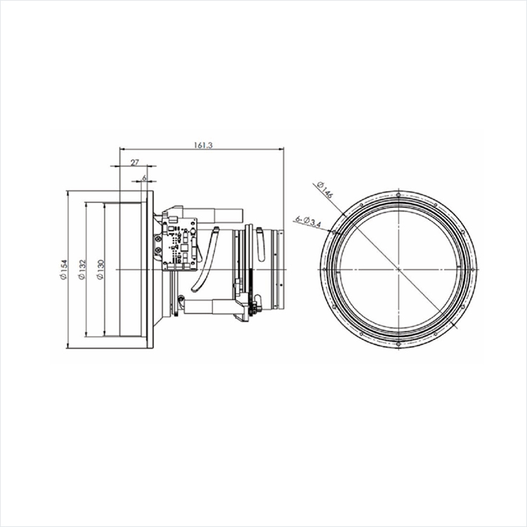 CNGE- 20-100mm LWIR Motorized Zoom Lens High-Performance Lenses