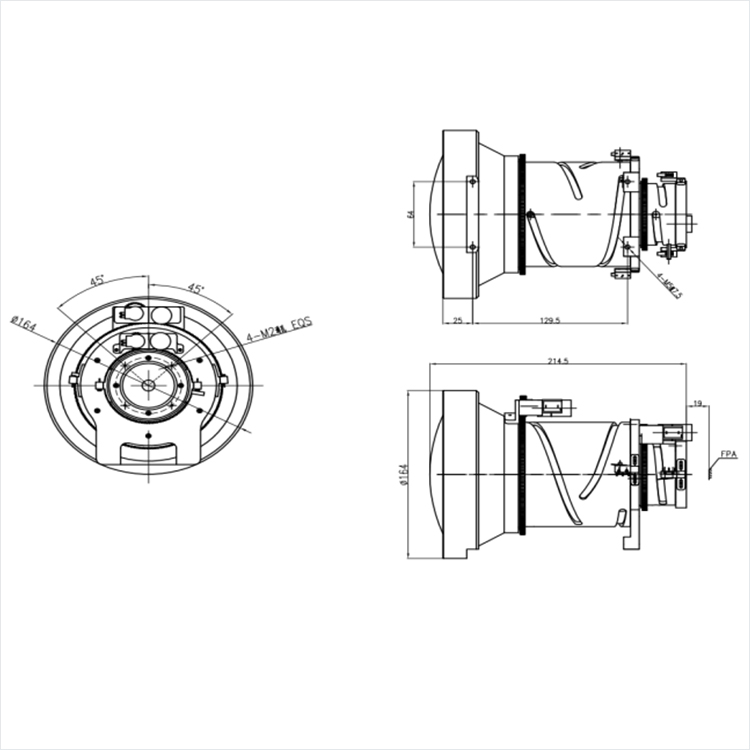 CNGE- 25-200mm LWIR Motorized Zoom Lens High-Performance Lenses