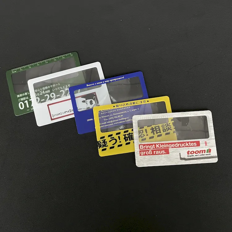 PVC Name Card Optical Lenses
