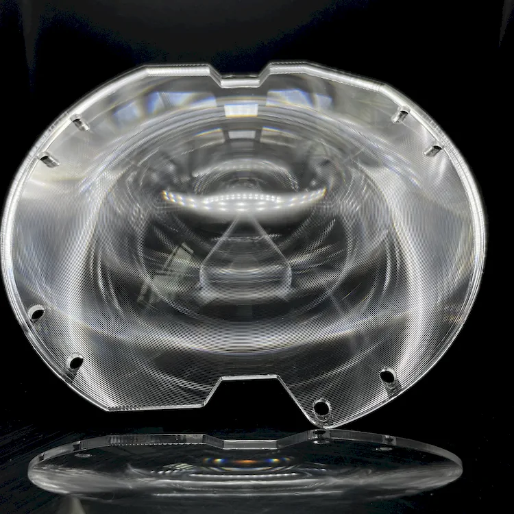 High Transmittance Stage Light Fresnel Lens 185*170.1 Focal Length F75 Optical Lens Manufacturer Optical Lenses