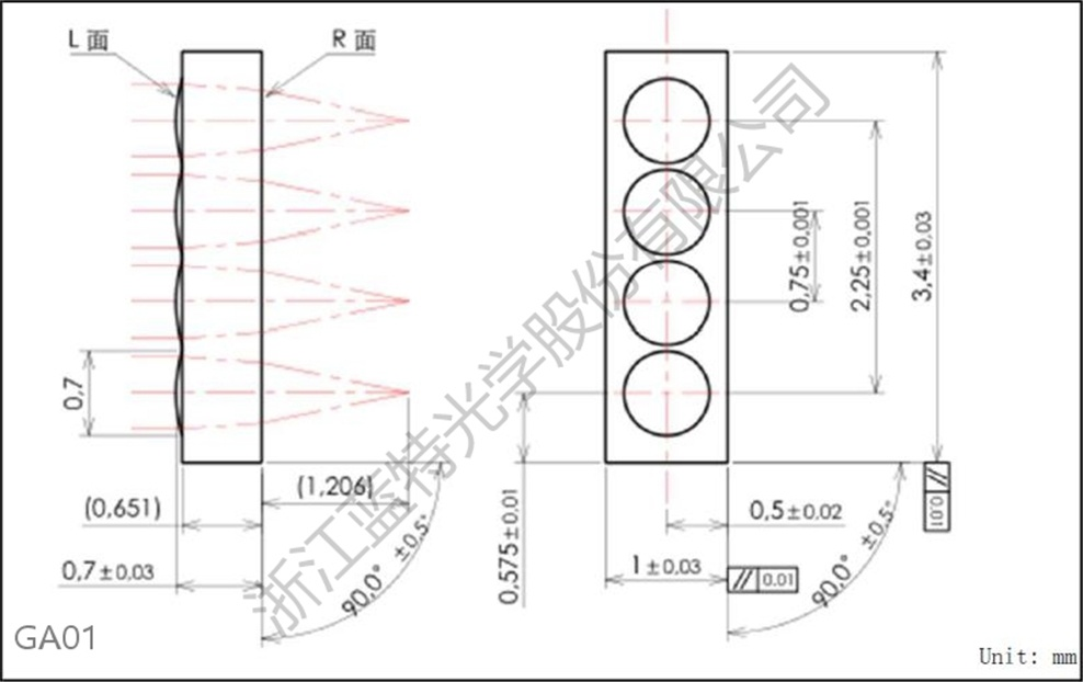 GA01 Optical Lenses
