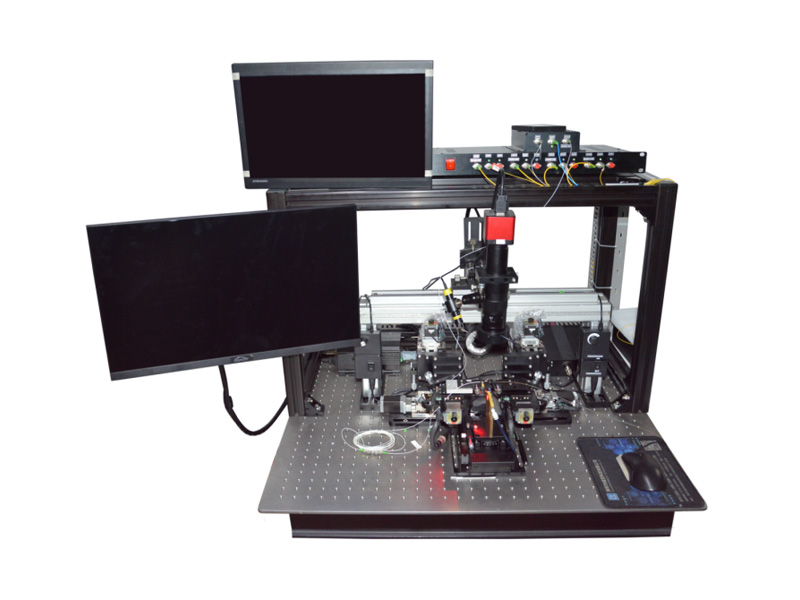 AWG Planar Waveguide Automatic Alignment Coupling Station Waveform Generators and Analyzers