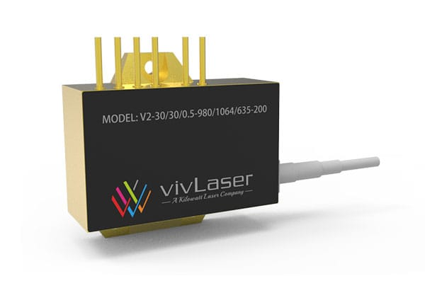 Multi-Wavelength Fiber-Coupled Semiconductor Laser Module: V2-30/30/0.5-980/1064/635-200 Laser Source Modules