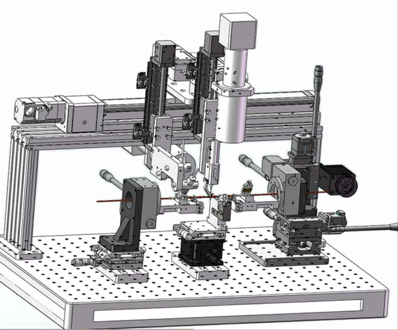 Venus-CE coaxial automatic coupling equipment Optical Production Equipment