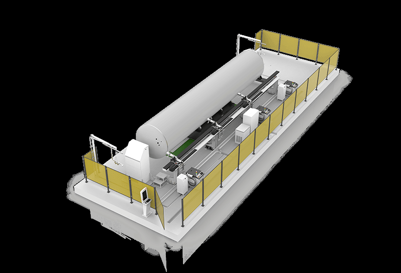 Pressure container laser cleaning smart equipment Laser Processing Equipment