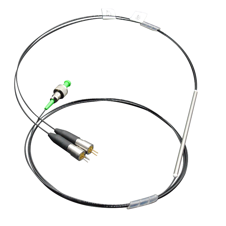 Single-module two-wave long fibre-optic coupling laser Fiber Optics
