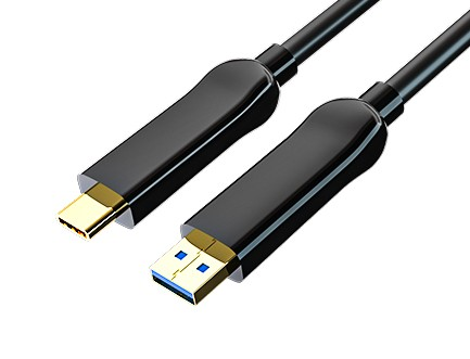 USB 3.1 TypeA to C, AOC (UAMCM-10G-X-XXX) Fiber Cables & Bundles
