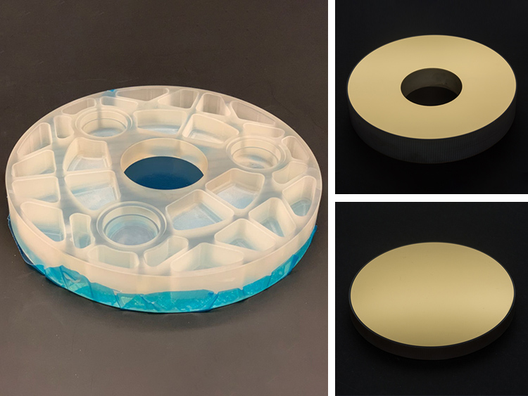 φ190mm Lightweight Schott Glass-Ceramic Aspheric Primary Mirror with RMS better than λ65 and φ48 Glass-Ceramic Aspheric Secondary Mirror with RMS better than λ60 Optical Lenses