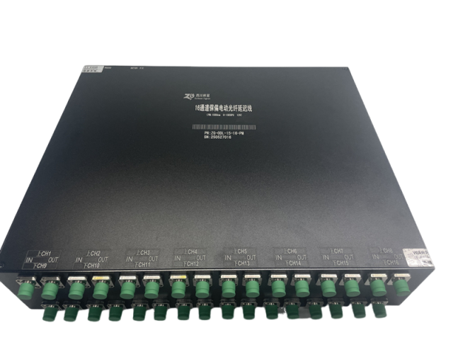 16-channel motorized optical fiber delay line Optical Delay Lines