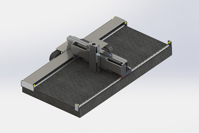 XYZ single-drive gantry platform Motors and Drives