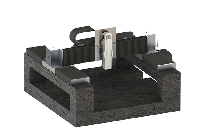 XYZ dual-drive gantry platform Motors and Drives