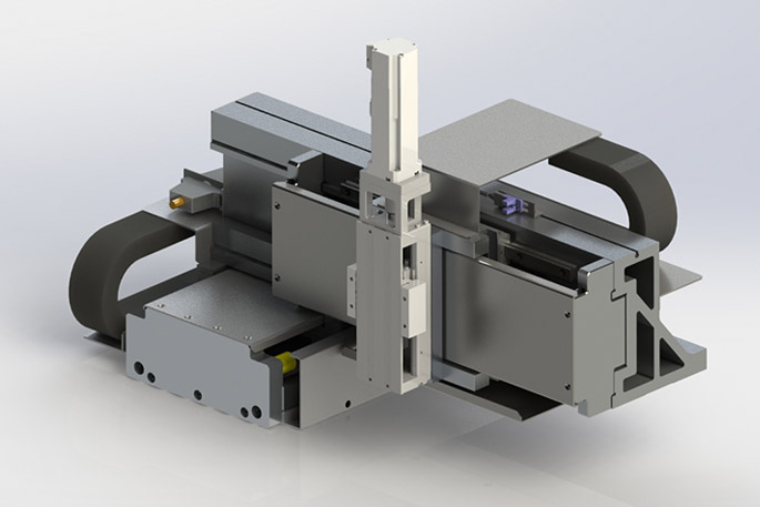 XYZ platform cantilever Motors and Drives