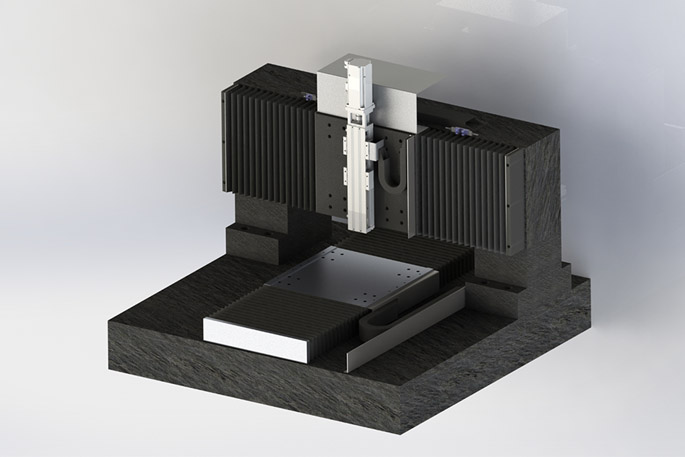 XYZ bridge-type platform Motors and Drives