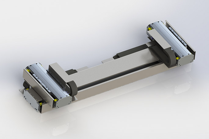 XY platform dual mover Motors and Drives