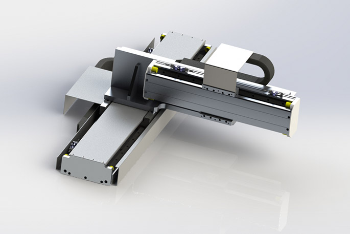 XY platform cantilever Motors and Drives